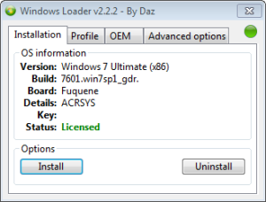 Descarga Activador para Windows 7 – Windows Loader by Daz